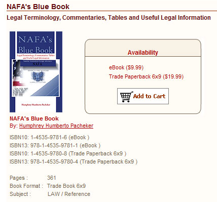 Nafa Law Blue Book